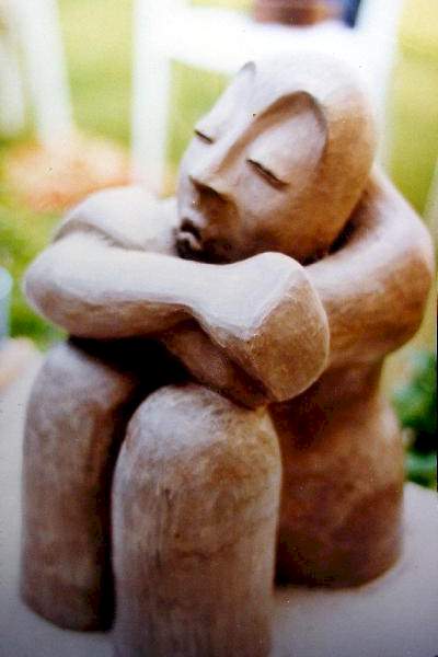 Contemplation - Sculpture by Roya Aledavood