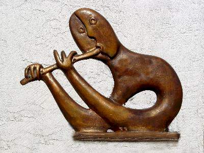 Flute - Sculpture by Roya Aledavood