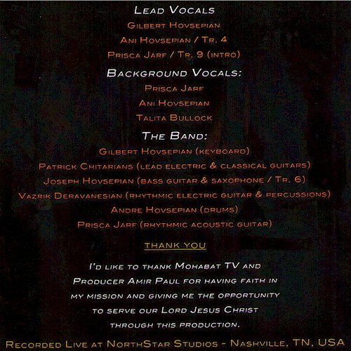 Gilber Hovsepian Hallelujah #4 Persian Music Album, A Persian Gospel Music CD by Gilbert Hovsepian and The Iranian Church of Los Angeles Worship Team