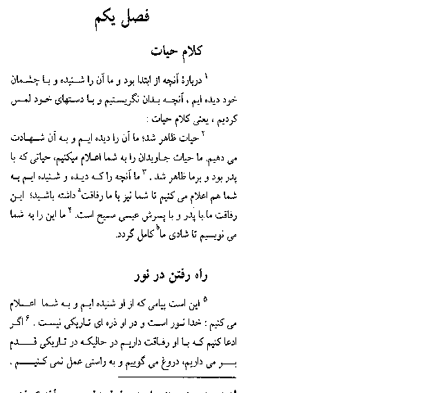The First Epistle of John in Farsi (Persian) - Page 4