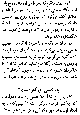 Gospel of Luke in Farsi, page19b