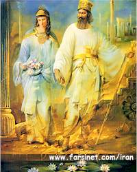 Persian King and His Queen Esther