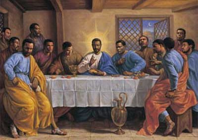 Jesus's Last Supper with His Disciples where Jesus announced The New Covenant. Jesus asked all of us to do this in remembrance of Him - Communion