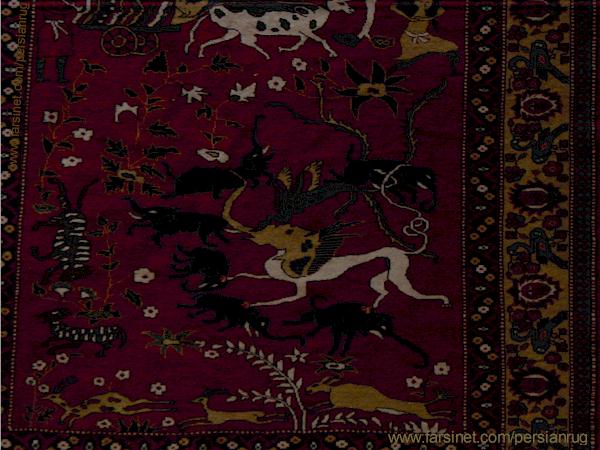 baluch laver Antique Persian Rug Closeup, Portrait of Four Sufi masters in Prayer garmet, Sufi darvish Portraits