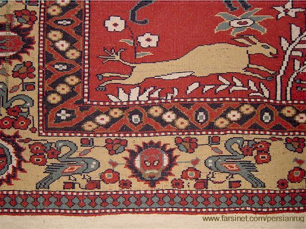 baluch laver Antique Persian Rug Closeup, Portrait of Four Sufi masters in Prayer garmet, Sufi darvish Portraits