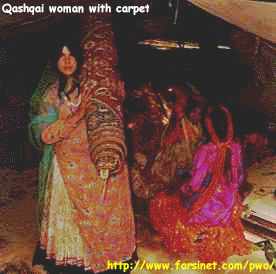 Qashqai Woman With Carpet